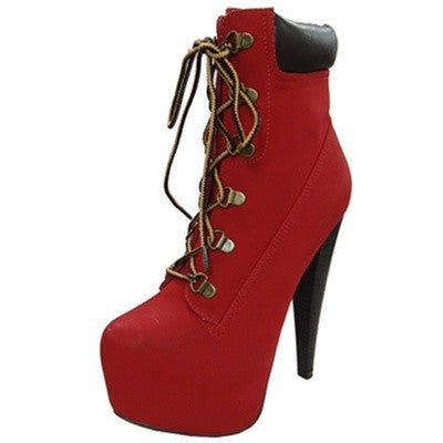 Pratt-04 Lace Toe Platform Bootie