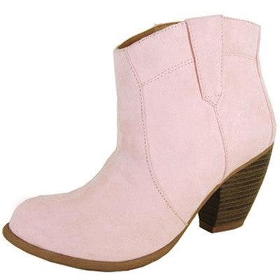 Priority-53 Round Toe Cowboy Ankle Bootie