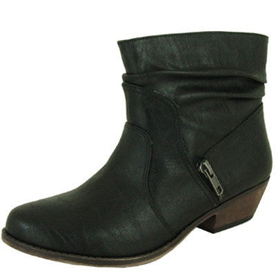 Trio-13 Slouchy Round Toe Ankle Bootie