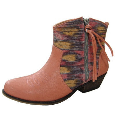 Trio-23 Tribal Cowboy Ankle Bootie