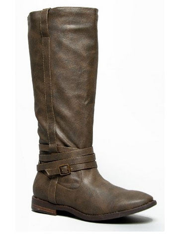 Vance-11 Strappy Knee High Classic Riding Boot