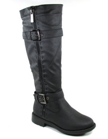 Fab-5 Knee High Buckle Riding Boot