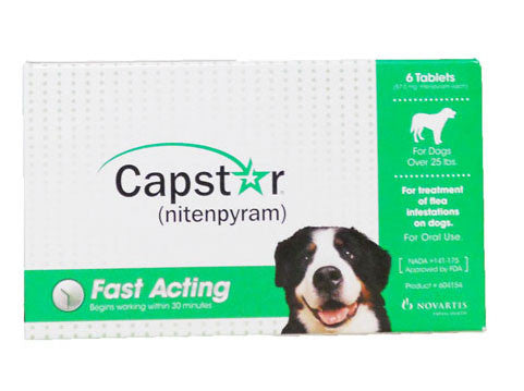 Capstar For Cats & Dogs Over 25 Lbs, 6 Tablets