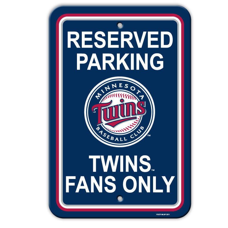 Minnesota Twins Plastic Parking Sign