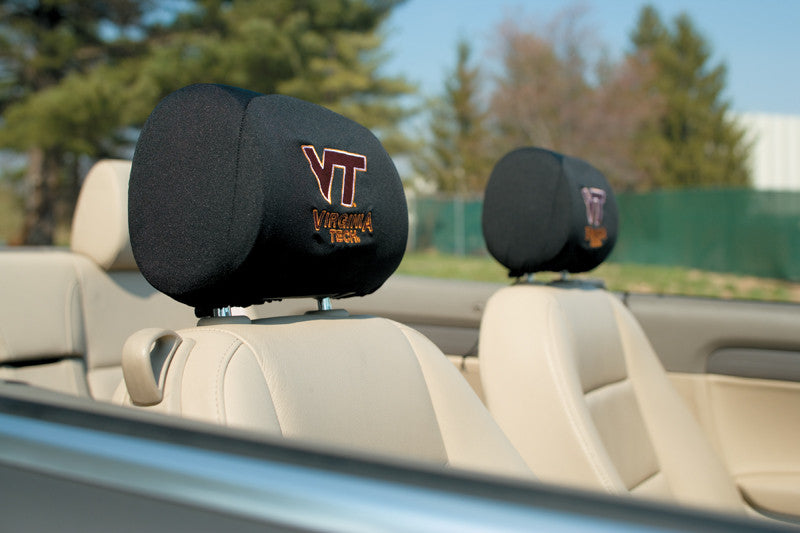 Virginia Tech Hokies Headrest Covers Set Of 2