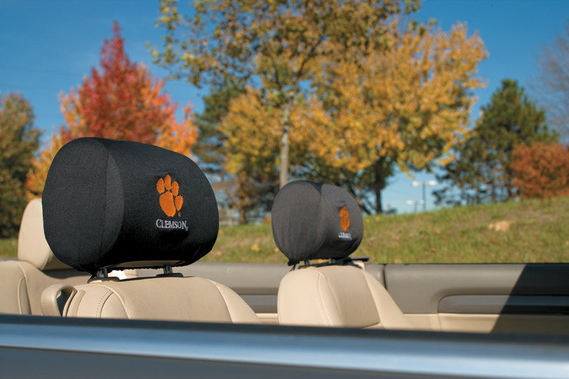 Clemson Tigers Headrest Covers Set Of 2