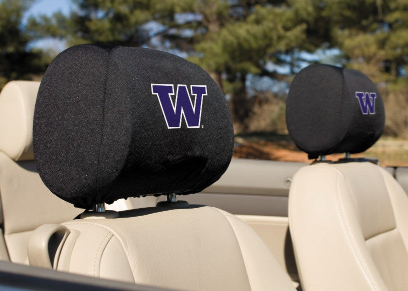 Washington Huskies Headrest Covers Set Of 2