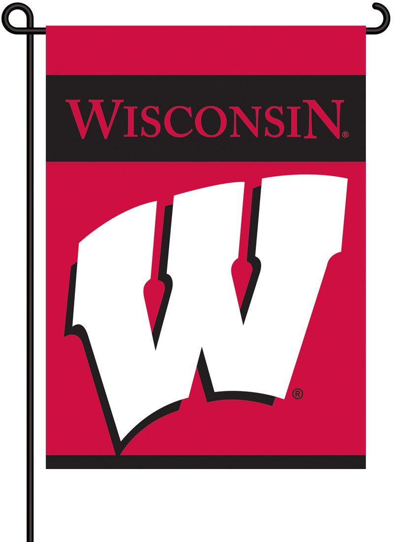Wisconsin Badgers 2-sided Garden Flag