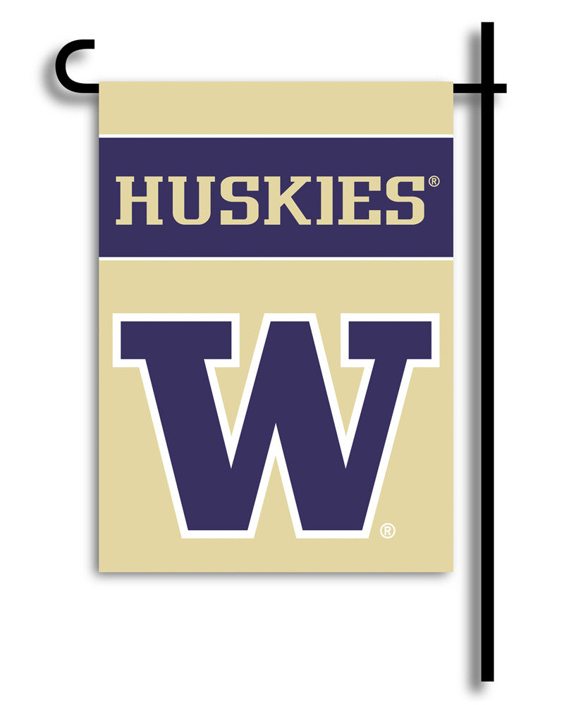 Washington Huskies 2-sided Garden Flag