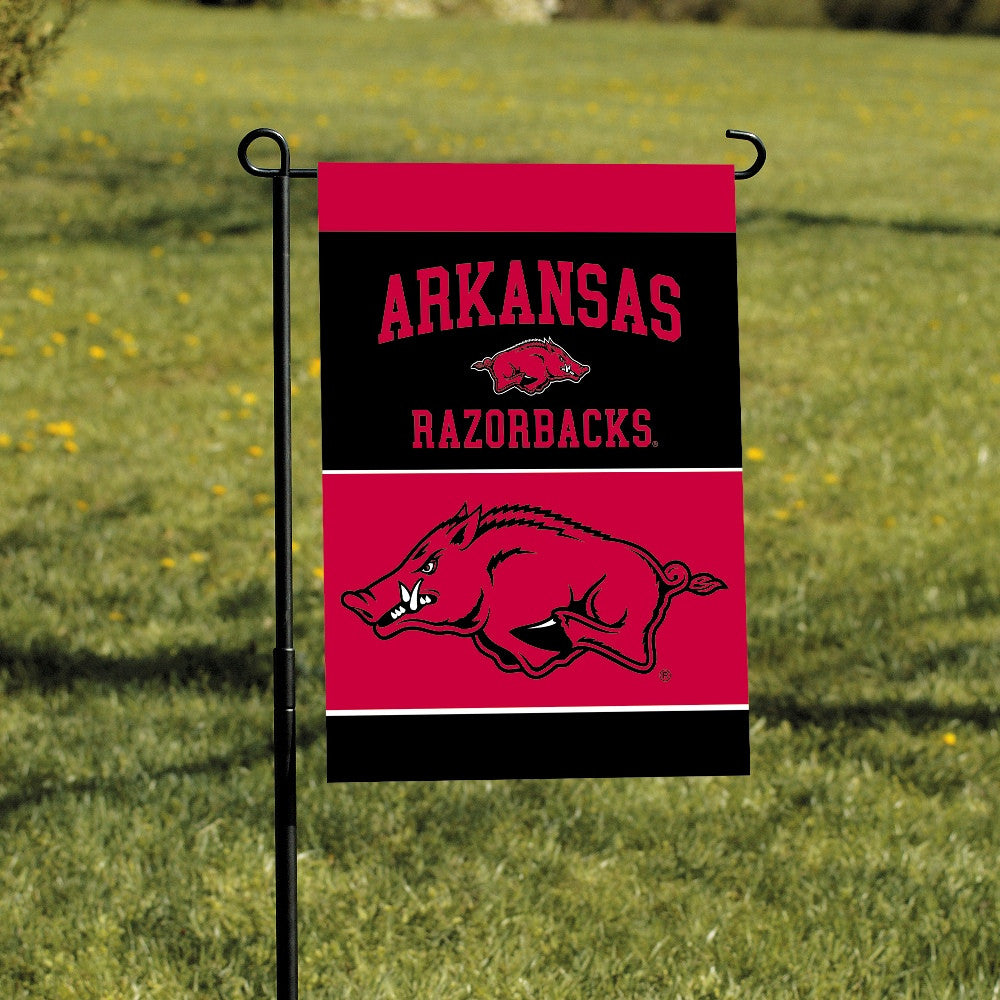 Arkansas Razorbacks 2-sided Garden Flag