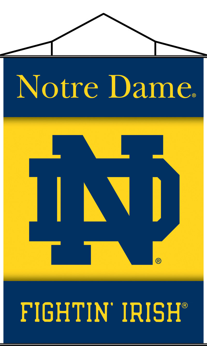 Notre Dame Indoor Banner Scroll