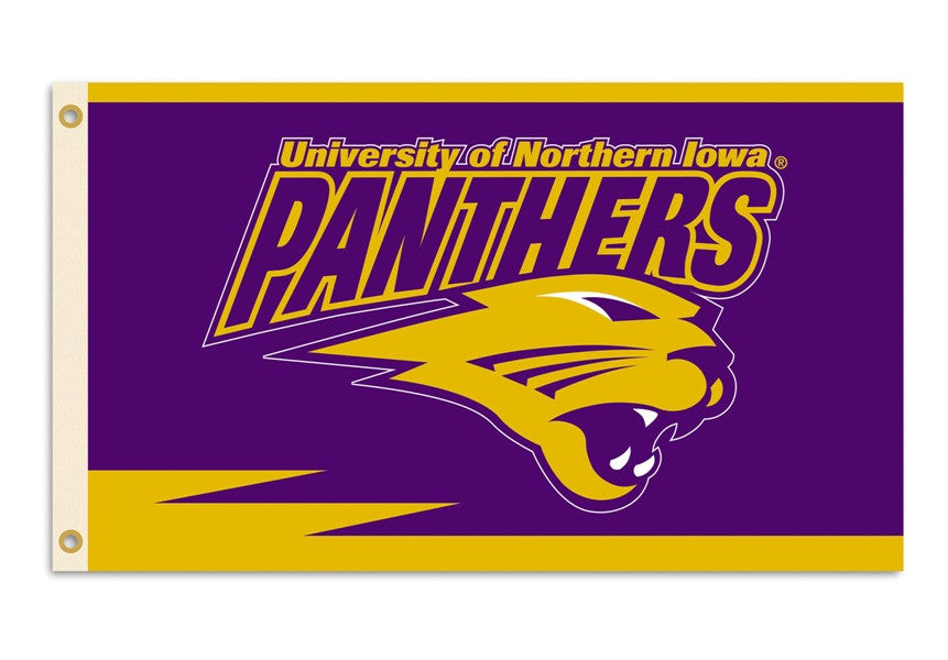 Northern Iowa 2-sided 3 Ft. X 5 Ft. Flag W/grommets