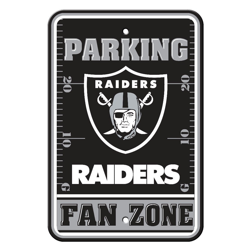 Oakland Raiders Plastic Parking Sign