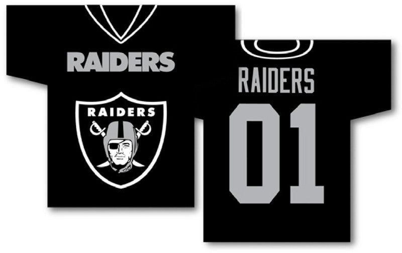 Oakland Raiders Jersey Banner 34" X 30" - 2-sided