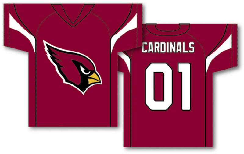 Arizona Cardinals Jersey Banner 34" X 30" - 2-sided