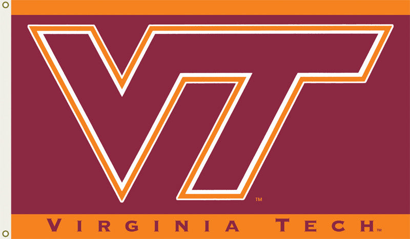 Virginia Tech Hokies 3 Ft. X 5 Ft. Flag W/grommets