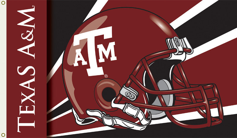 Texas A&m Aggies 3 Ft. X 5 Ft. Flag W/grommets - Helmet Design