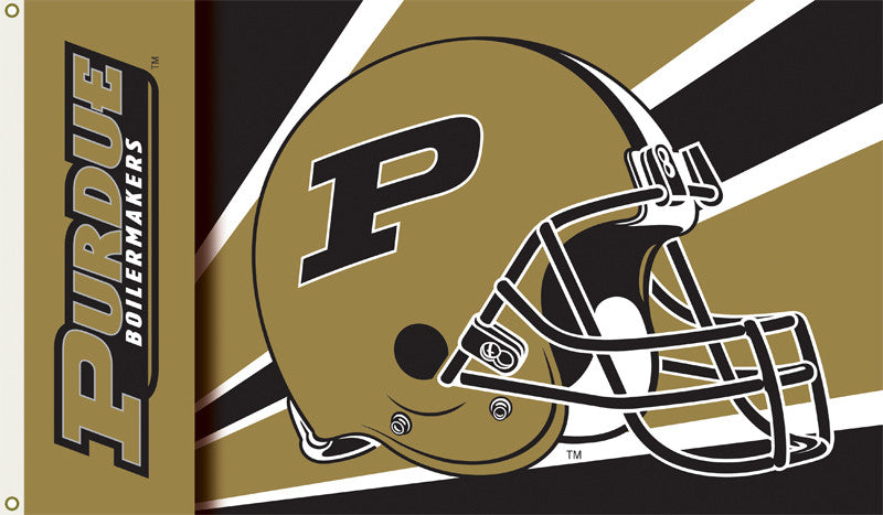 Purdue Boilermakers 3 Ft. X 5 Ft. Flag W/grommets - Helmet Design