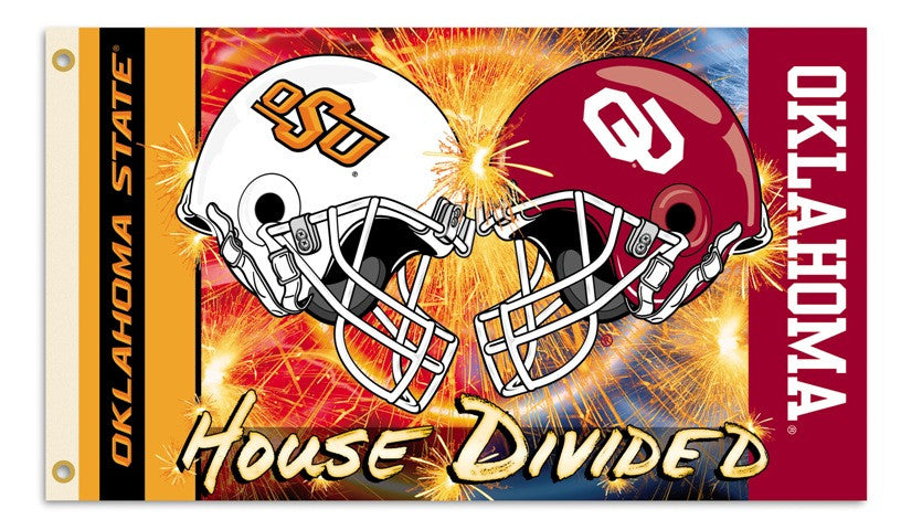 Oklahoma - Ok St. 3 Ft. X 5 Ft. Flag W/grommets - Helmet House Divided