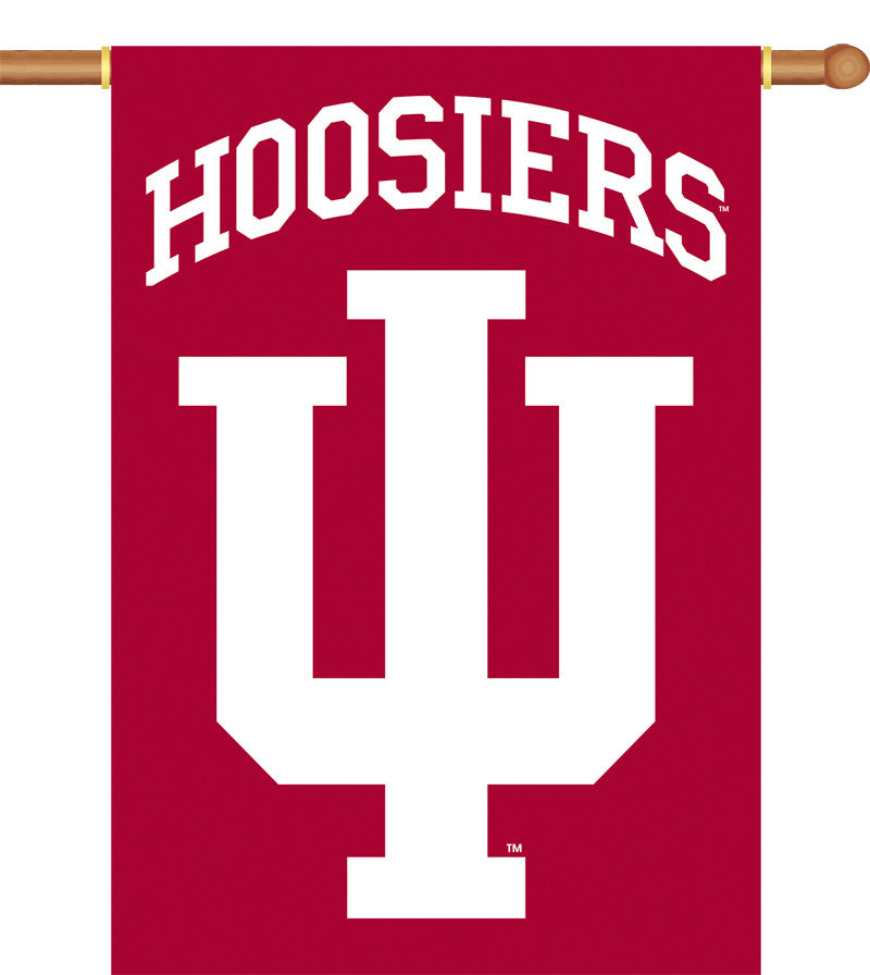 Indiana Hoosiers 2-sided 28" X 40" Banner W/ Pole Sleeve
