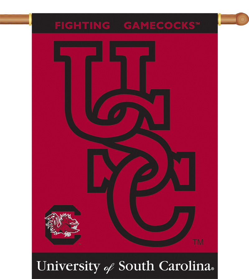 South Carolina Gamecocks 2-sided 28" X 40" Banner W/ Pole Sleeve