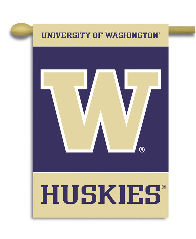 Washington Huskies 2-sided 28" X 40" Banner W/ Pole Sleeve