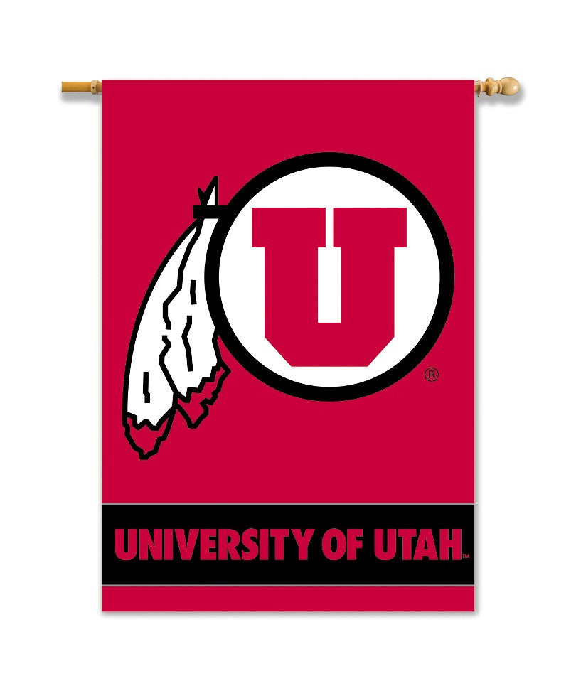Utah Utes 2-sided 28" X 40" Banner W/ Pole Sleeve
