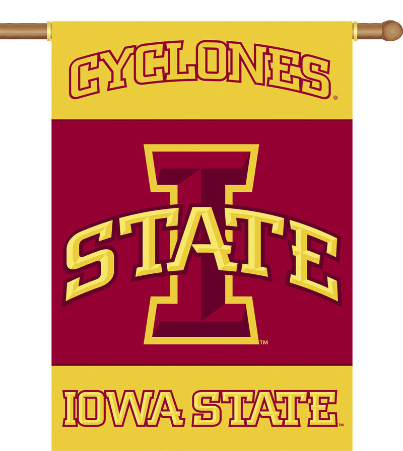 Iowa State Cyclones 2-sided 28" X 40" Banner W/ Pole Sleeve