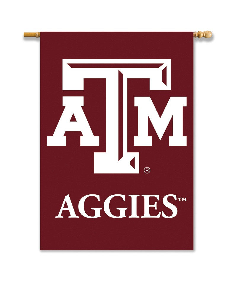 Texas A&m Aggies 2-sided 28" X 40" Banner W/ Pole Sleeve