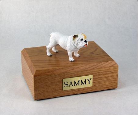 Bulldog White Tr200-572 Figurine Urn