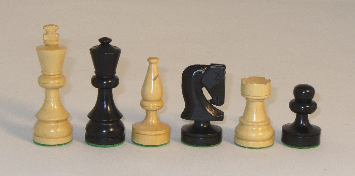 Russian Style Chess Pieces, Single Weighted, 3 1/2" King
