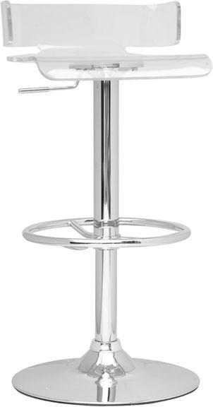 Chintaly 0325-as-clr Pneumatic Gas Lift Adjustable Height Swivel Stool - 22.44" - 31.1"