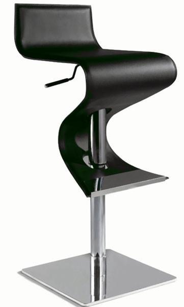 Chintaly 0833-as-blk Pneumatic Gas Lift Adjustable Height Swivel Stool - 19.5" - 28.75"