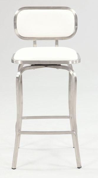 Chintaly 1192-cs-wht Modern Swivel Counter Stool