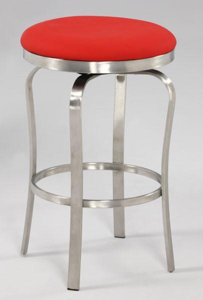 Chintaly 1193-cs-red Modern Backless Counter Stool