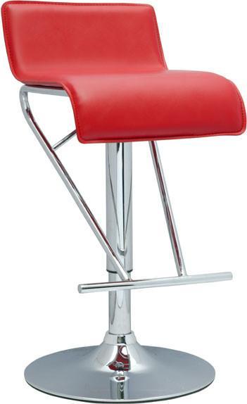 Chintaly 6122-as-red Pneumatic Gas Lift Adjustable Height Swivel Stool - 21" - 31"