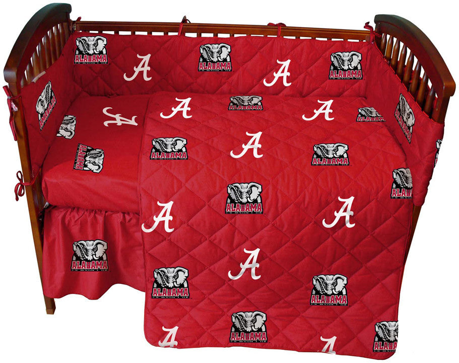 Alabama 5 Piece Baby Crib Set - Alacs By College Covers
