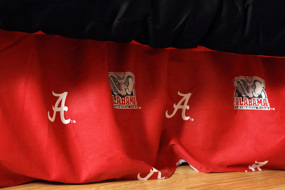 Alabama Printed Dust Ruffle Queen - Aladrqu By College Covers
