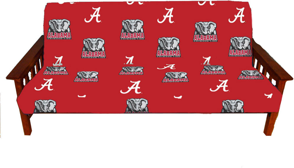 Alabama Futon Cover - Full Size Fits 8 And 10 Inch Mats - Alafc By College Covers