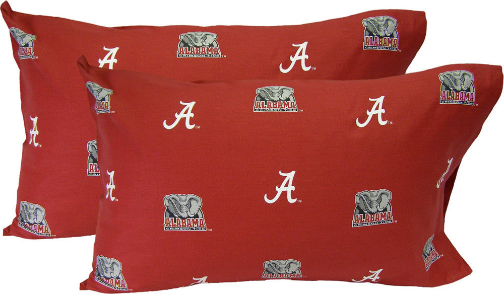 Alabama Printed Pillow Case - (set Of 2) - Solid - Alapcstpr By College Covers