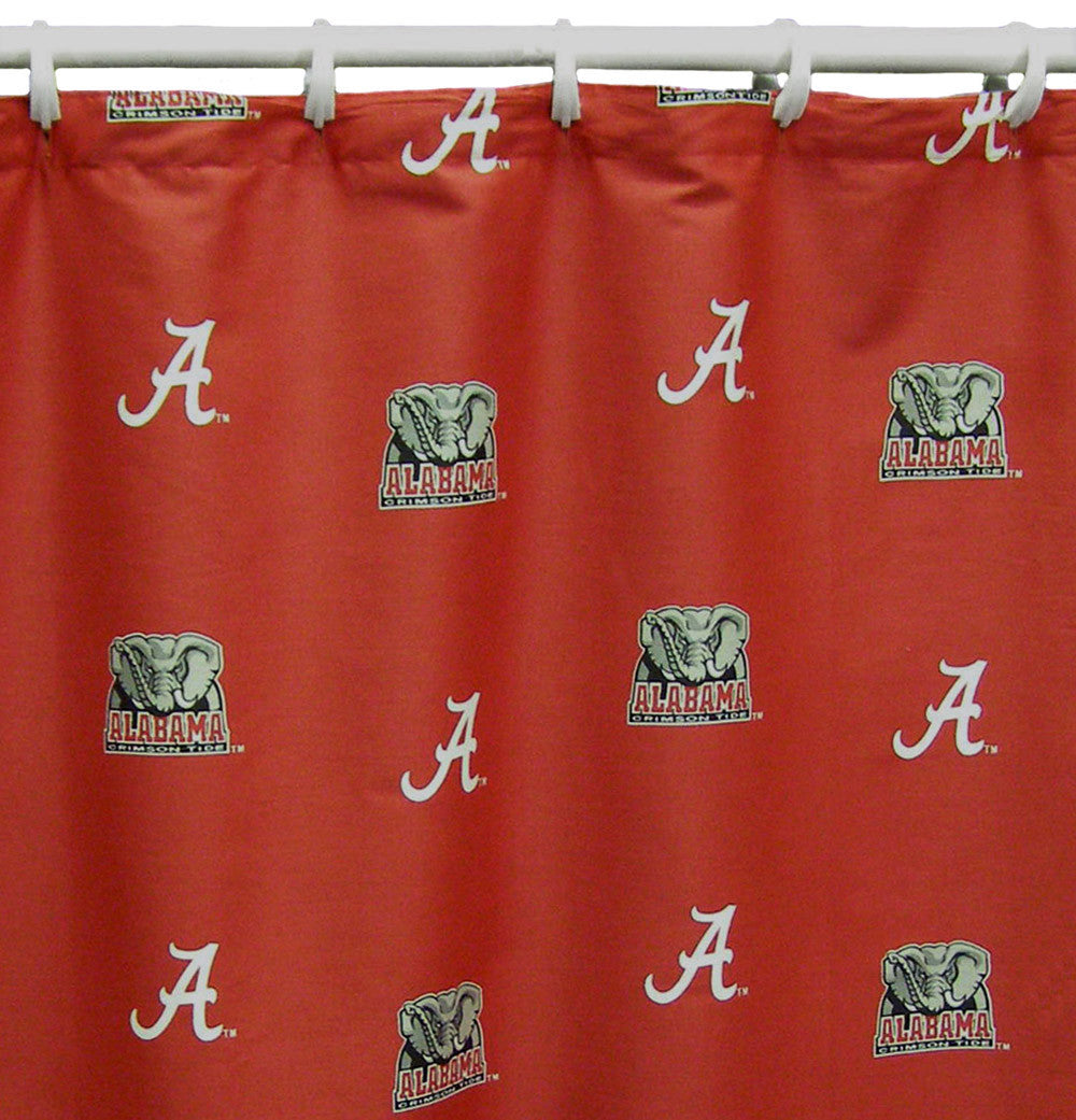 Alabama Printed Shower Curtain Cover 70" X 72" - Alasc By College Covers