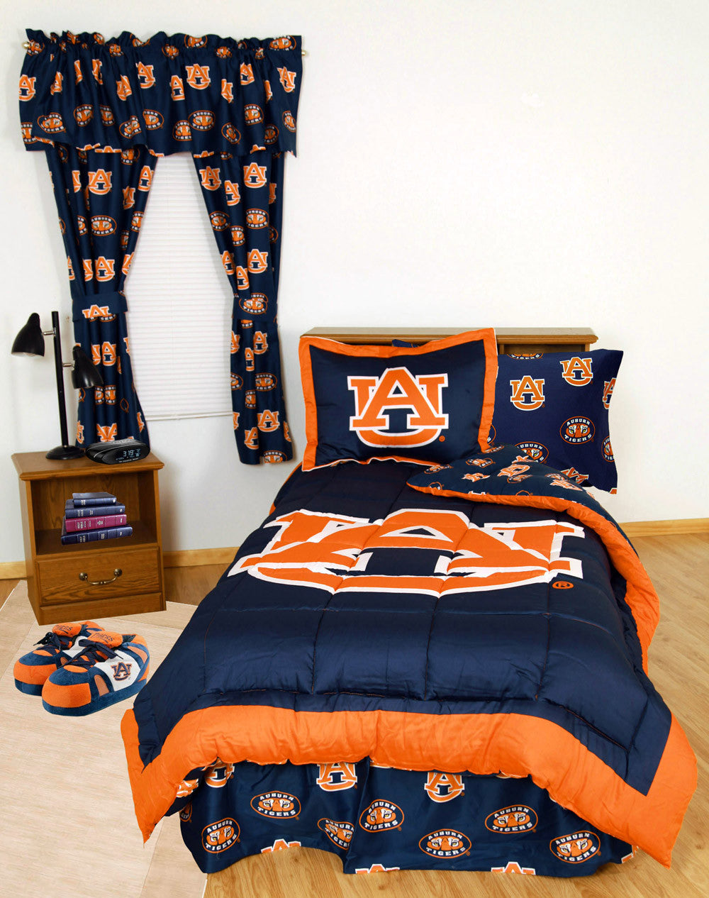 Auburn Bed In A Bag Full - With Team Colored Sheets - Aubbbfl By College Covers