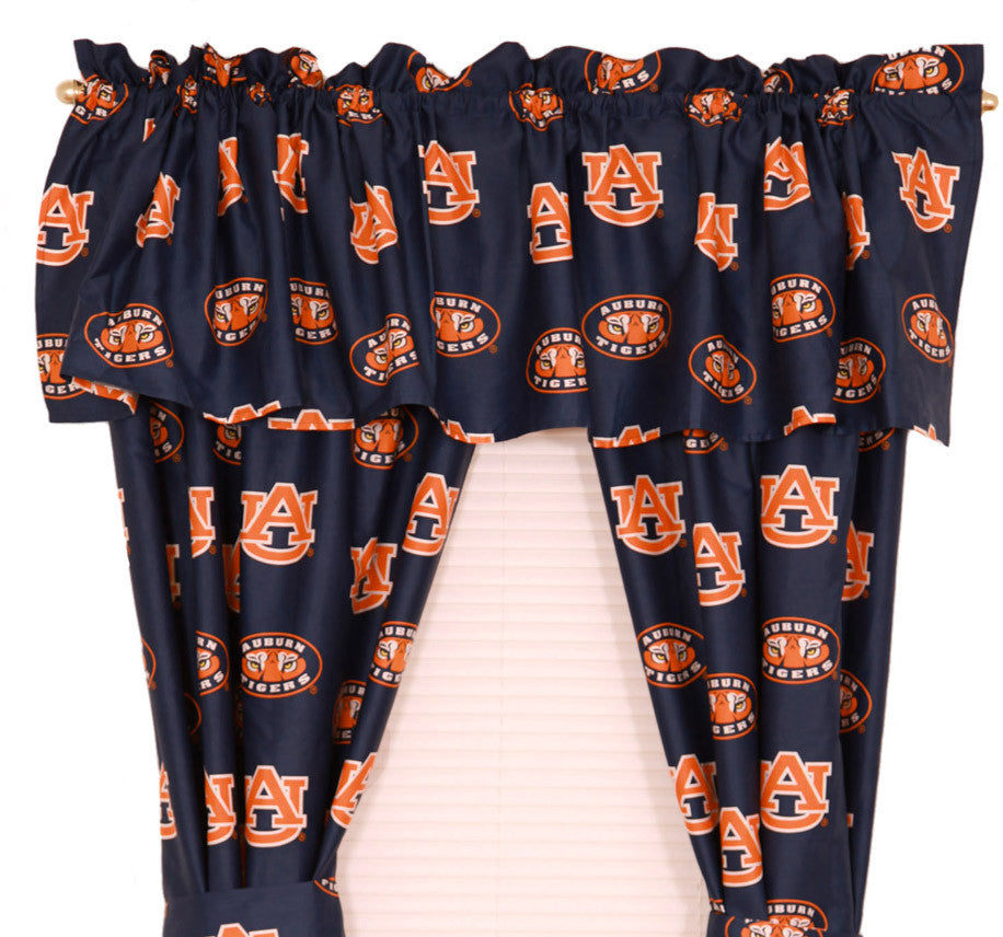 Auburn Printed Curtain Panels 42" X 63" - Aubcp63 By College Covers