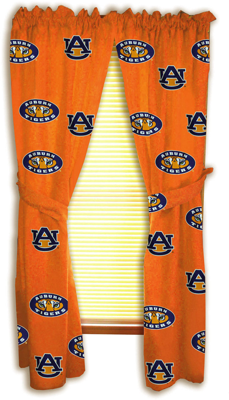 Auburn Printed Curtain Panels 42" X 84" - Aubcp84 By College Covers