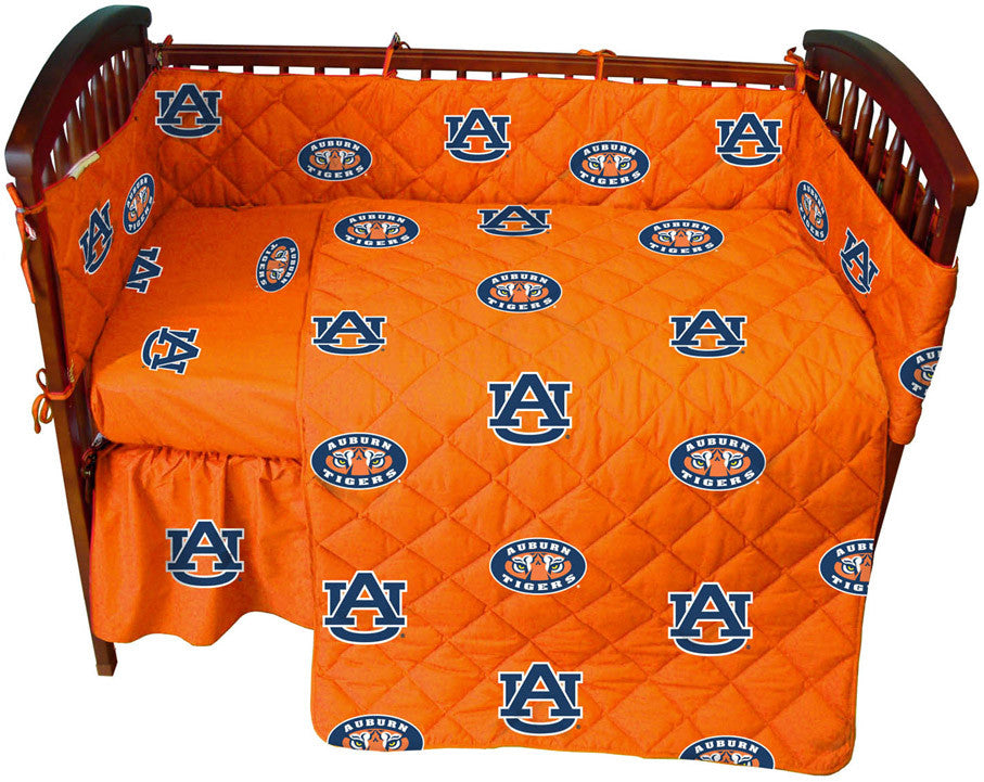 Auburn 5 Piece Baby Crib Set - Aubcs By College Covers