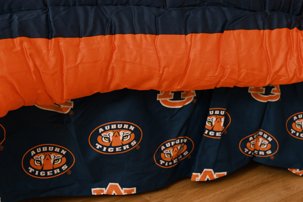 Auburn Printed Dust Ruffle Queen - Aubdrqu By College Covers