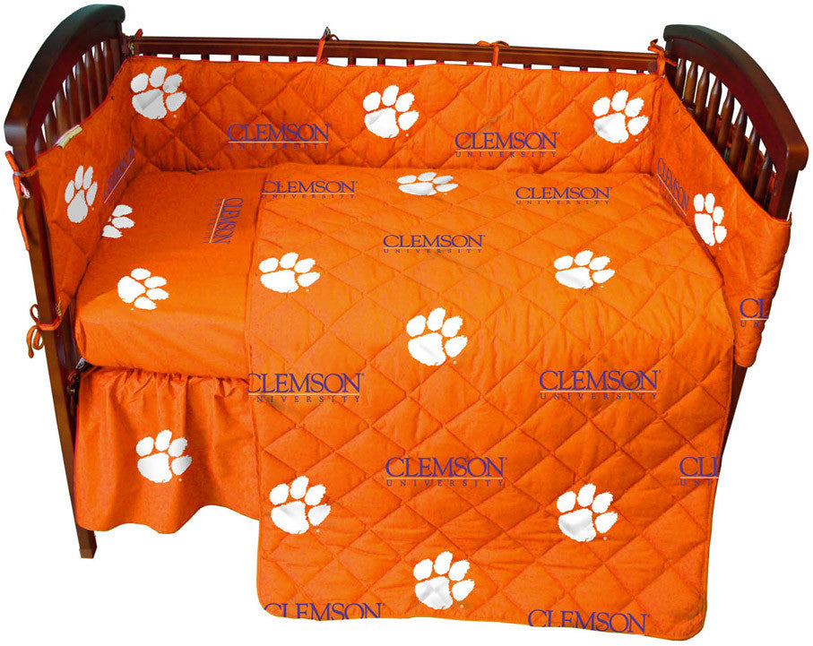 Clemson 5 Piece Baby Crib Set - Clecs By College Covers