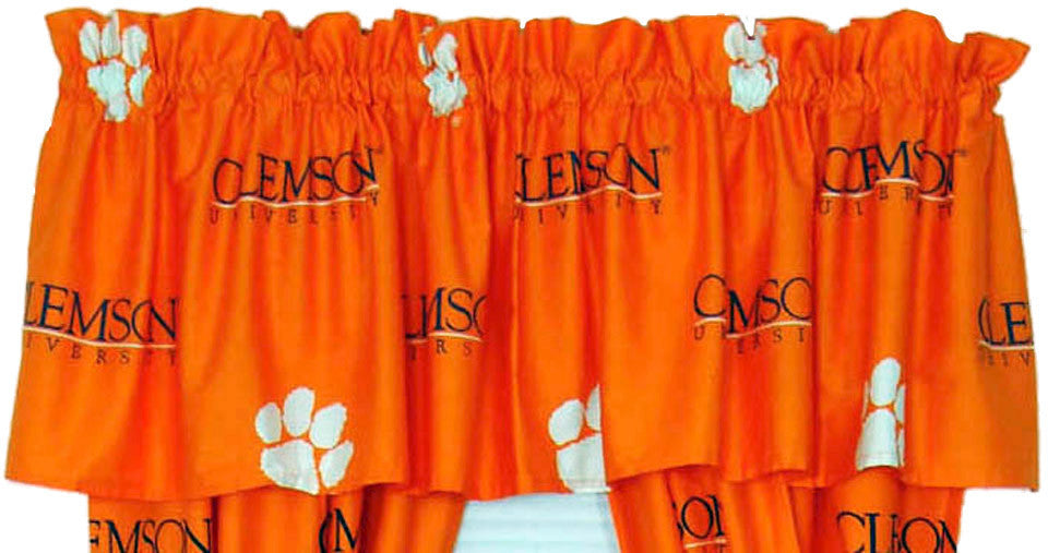 Clemson Printed Curtain Valance - 84 X 15 - Clecvl By College Covers