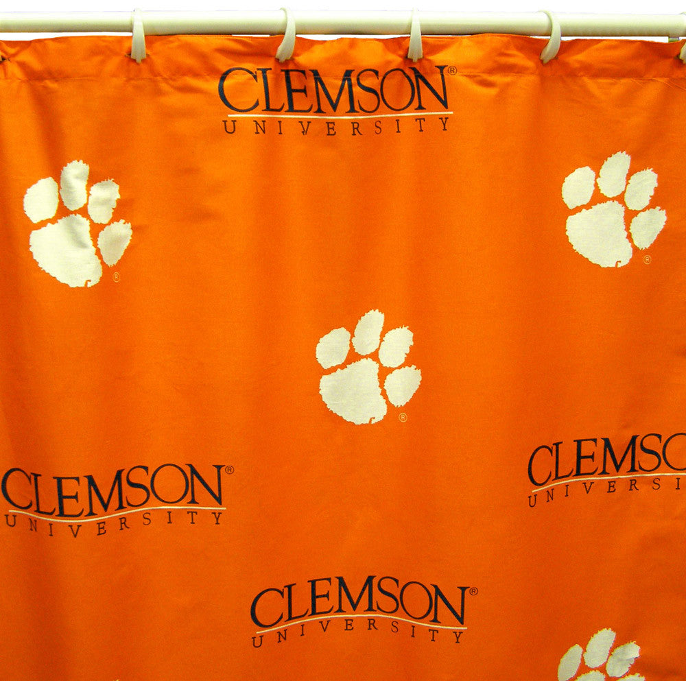 Clemson Printed Shower Curtain Cover 70" X 72" - Clesc By College Covers