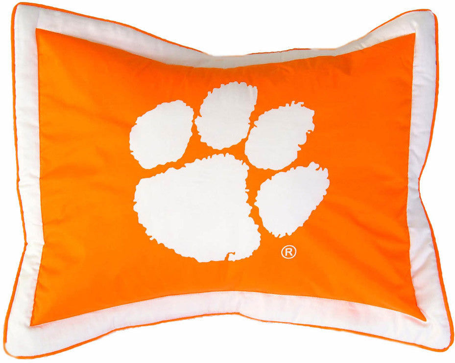 Clemson Printed Pillow Sham - Clesh By College Covers